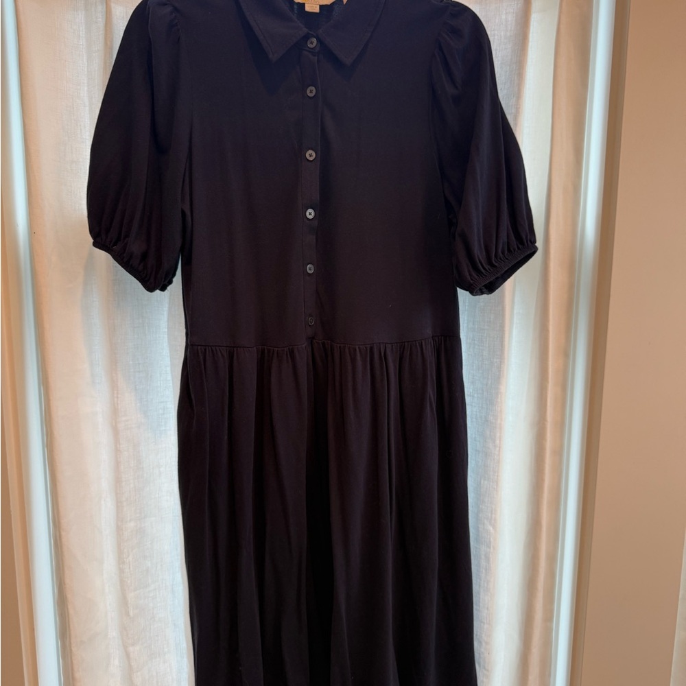 Boden Mini Dress with Collar & Blouson Sleeves